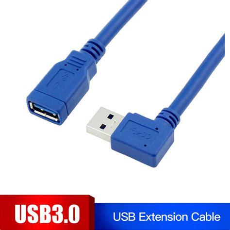 Cable De Extensi N Usb De Grados Ngulo Recto E Izquierdo Macho A