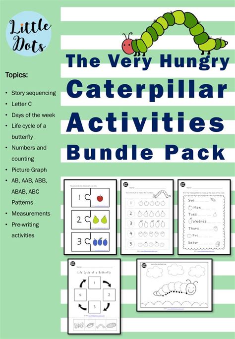 The Very Hungry Caterpillar Theme Free Story Sequencing Cards Printab