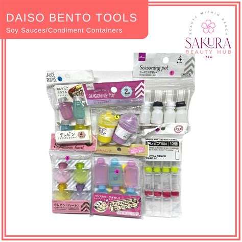 Daiso Bento Soy Sauces Condiment Containers Shopee Philippines