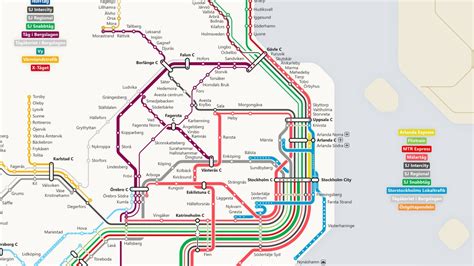 Train Network of Sweden 2023 – lars' transport maps