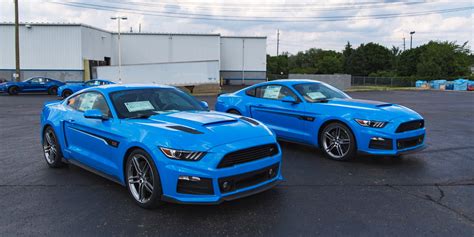 Roush Ford Mustang Models In Grabber Blue Ford Authority