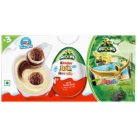 Kinder Joy Chocolate Rich Creamy Natoons Suprise Toy Inside 59 G