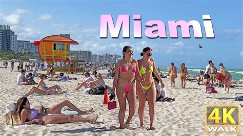 【4k】𝐖𝐀𝐋𝐊 𝐌𝐢𝐚𝐦𝐢 𝐁𝐞𝐚𝐜𝐡 🇺🇸 Florida 🔆 Walking Tou Video South Beach