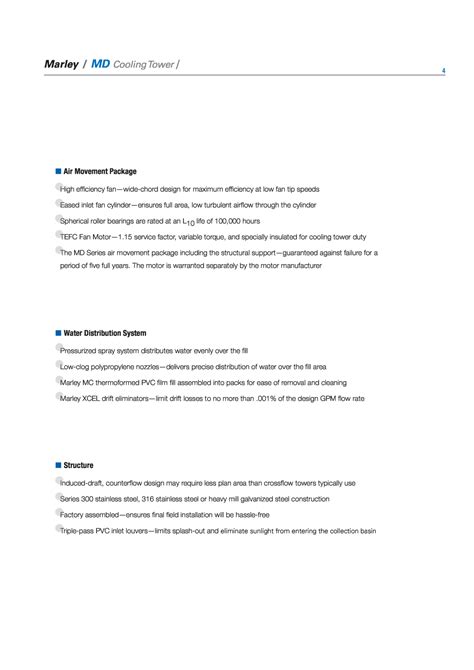 Marley Md Coolingtower Spx Cooling Technologies Marley Md