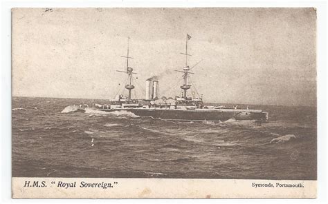 Royal Navy: Royal Sovereign class Battleship Postcards