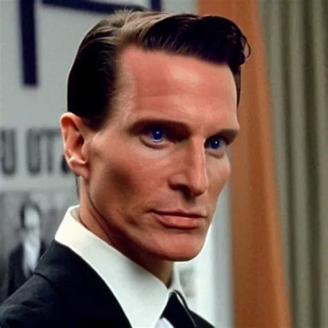 Still Image Of Patrick Bateman From American Psycho In Stable Diffusion