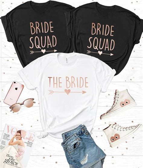 Hen Do Tshirts Hen Party T Shirts Bride And Bride Squad Etsy Bridal