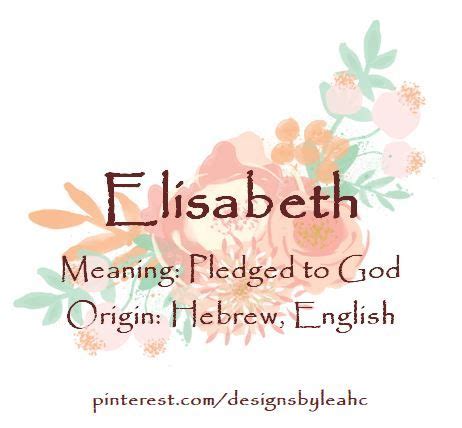 What Is The Meaning Of Elizabeth Name - MEANID