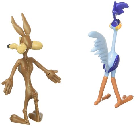 Looney Tunes Wile Coyote Road Runner Bendable Figures