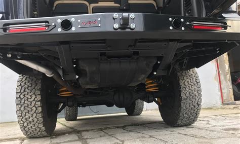 Land Rover Discovery D2 Rear Long Bumper With Led Lights