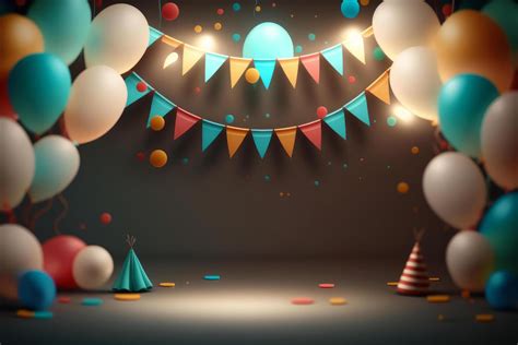 Birthday Party Balloon Background Illustration 22527766 Stock Photo At