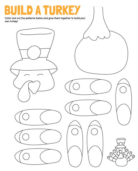 Turkey Cutouts Free Printable - Templates Printable