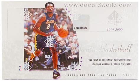 1999 00 Upper Deck Sp Authentic Basketball Hobby Box Da Card World