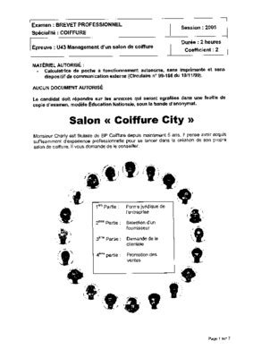 Corrige Examen Bp Coiffure Pdf Notice Manuel D Utilisation