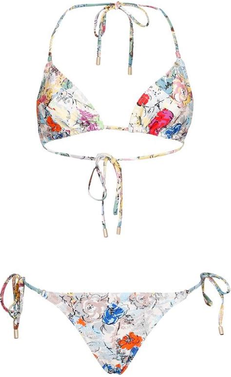 Zimmermann Clover Spliced Mini Bikini Swimwear Shopstyle Two Piece