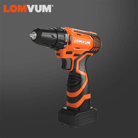 LOMVUM New 12 16 25V Electric Drill Hammer Cordless Drills Lithium Ion