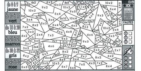 Télécharger Coloriage Magique Ce1 Multiplication A Imprimer Pics