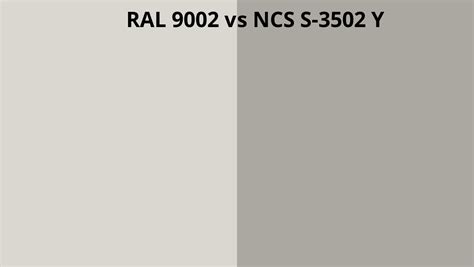 Ral 9002 Vs Ncs S 3502 Y Ral Colour Chart Uk