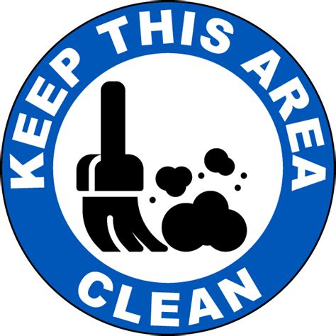 Keep This Area Clean Floor Sign In Stock Ships Fast