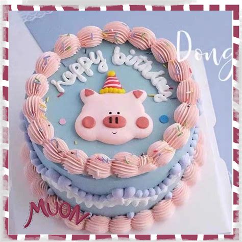 Jual Cake Inspiration #1 - Piggy Cake - Dekorasi Kue Lucu Clay Topper ...