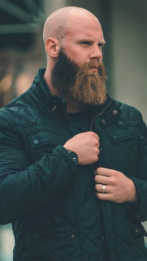 Pin By Chad Perkins On Beards Xl Length Bald Men With Beards Beard