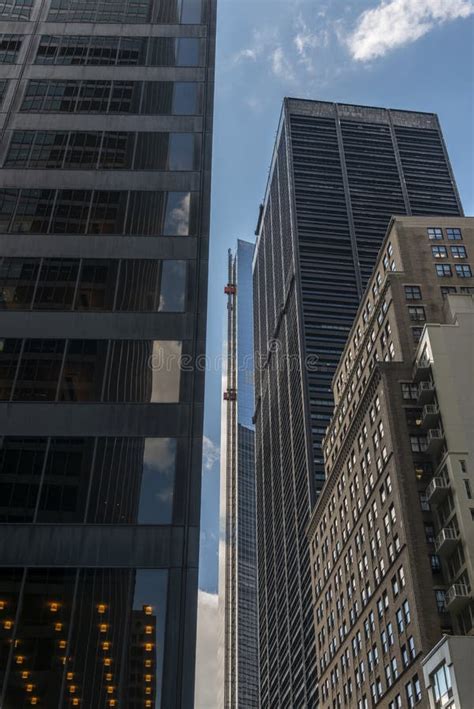 Buildings In Lower Manhattan New York Stock Image Image Of Sunset