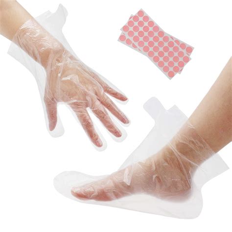200 Pcs Paraffin Wax Bath Liners Plastic Socks For Moisturizing