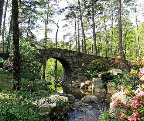 50 Dreamy and Delightful Garden Bridge Ideas | Traditional landscape, Landscape design ...