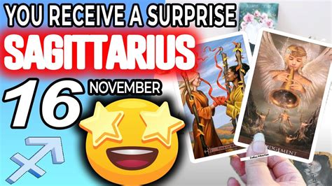 Sagittarius ♐ You Receive A Surprise 😲🎁 Horoscope For Today November 16