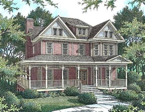 Victorian Style House Plan 80214 with 4 Bed, 3 Bath, 2 Car Garage ...