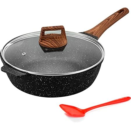 Amazon Eslite Life Quart Inch Saute Pan With Lid Nonstick