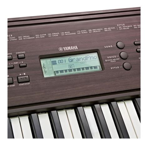 Teclado Yamaha Psr E Dw Nuez Oscuro Guitarras Y Organetas