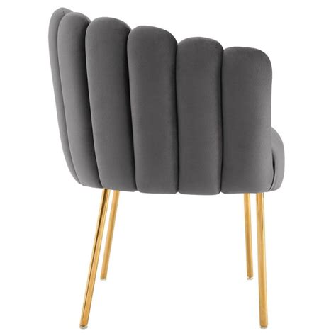 Modway Sanna Channel Tufted Performance Velvet Armchair Eei Gry