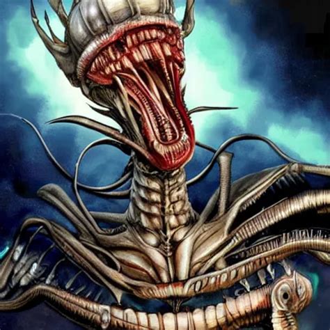 Donald Trump As The Xenomorph Queen From Aliens Stable Diffusion