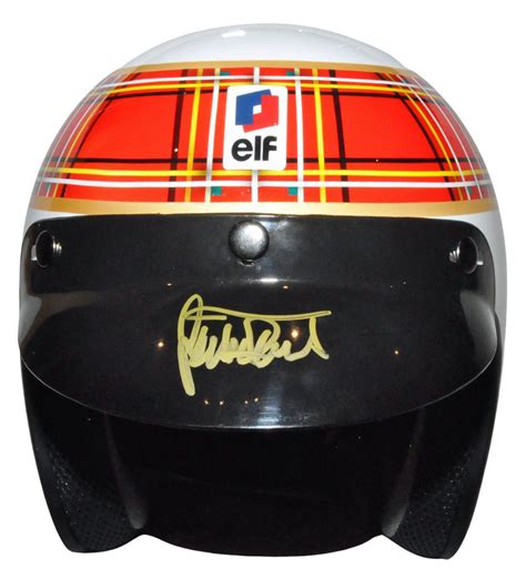 Jackie Stewart Signed Open Face Vintage Full Scale Replica Helmet ...