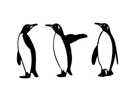 Digital Cut File Digital Clip Art Penguin Clipart Penguin Drawing