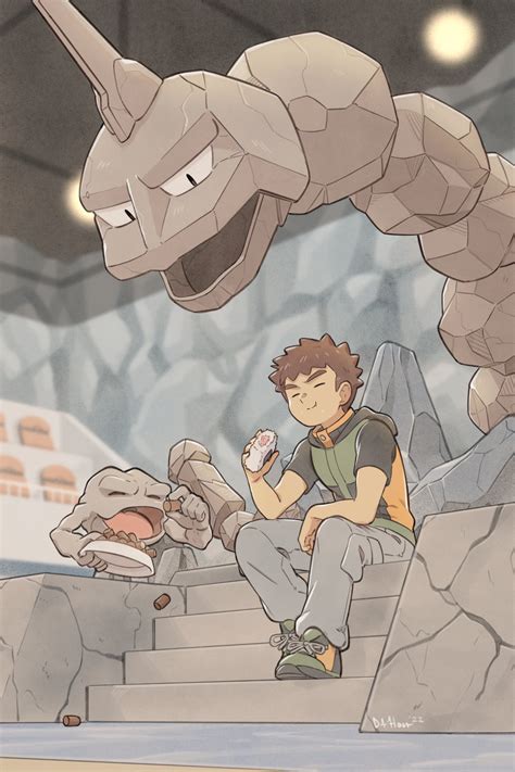 Brock Onix And Geodude Pokemon And More Drawn By Dukehooverart