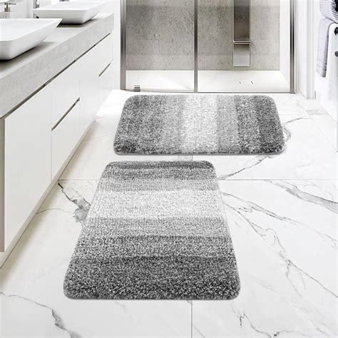 Mitovilla Small Bathroom Rugs Sets 2 Piece Non Slip Bath