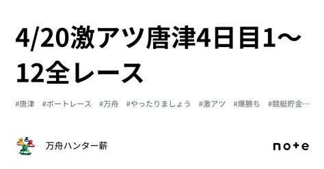 🤡 420🤡激アツ🤡唐津👑4日目😍1〜12全レース💰｜💰💰万舟ハンター薪💰💰