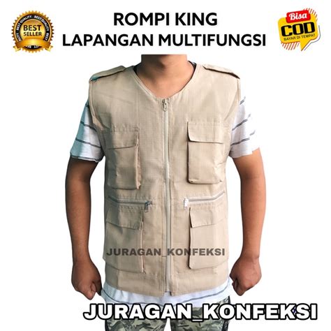 Jual Rompi Lapangan Outdoor Multifungsi Rompi Cargo Rompi Tactical