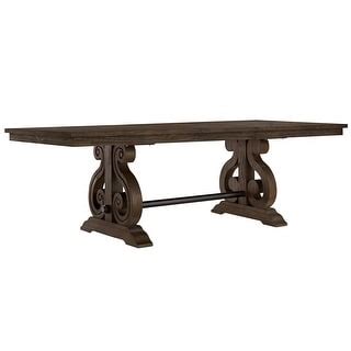 Paloma Reclaimed Wood Rectangular Trestle Table By Inspire Q Artisan