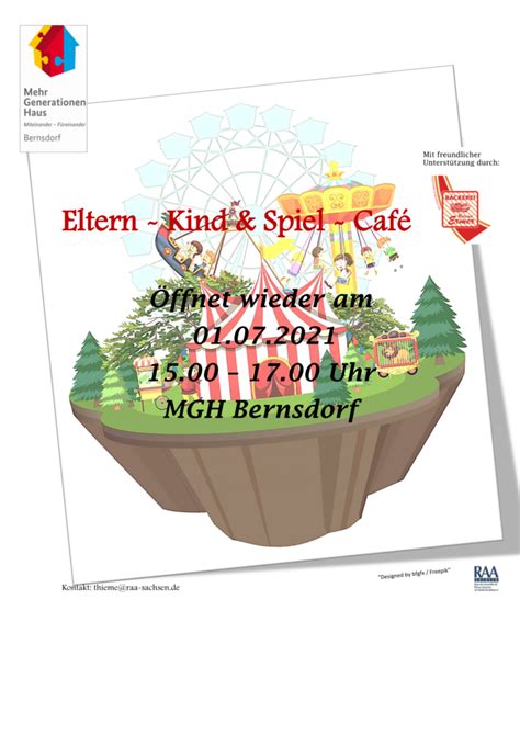 Eltern Kind Spiel Café Mein Bernsdorf