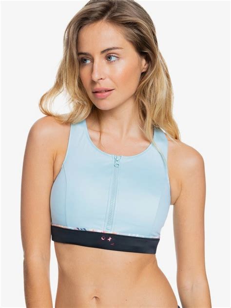 ROXY Fitness Sports Bra Bikini Top For Women 3613376199147 Roxy