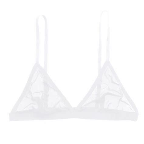 US Sexy Womens Hollow Out Nipple Bra Lingerie See Through Bralette Bra