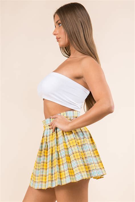 Plaid Mini Skirt Tennis Skirt Plaid Tennis Skirt Cute Etsy