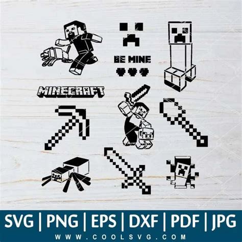 Minecraft Bundle SVG Minecraft Cricut Minecraft SVG Game SVG