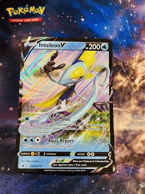 Mavin Inteleon V SWSH016 JUMBO Black Star Promo Oversize Pokemon Card