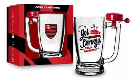 Taza De Cerveza Flamengo Gol Chopp Taberna Bell And Red 340 Ml