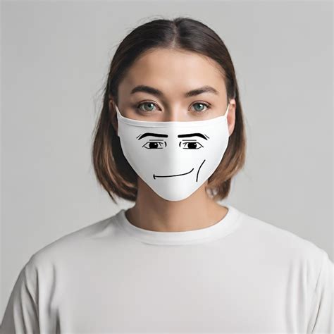 Roblox Man Face Mask Roblox Merch Gamer Ts Gen Z Etsy