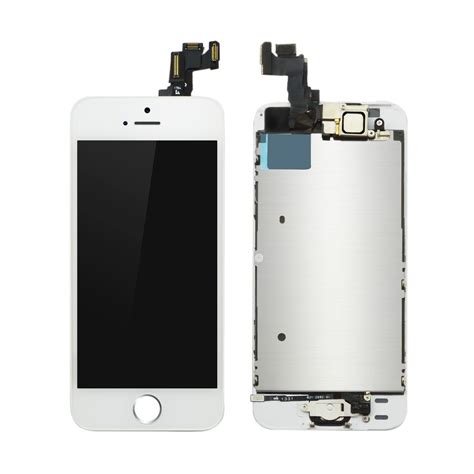 BLOC LCD POUR IPHONE 5S BLANC ASSEMBLÉ VITRE TACTILE ECRAN LCD RE